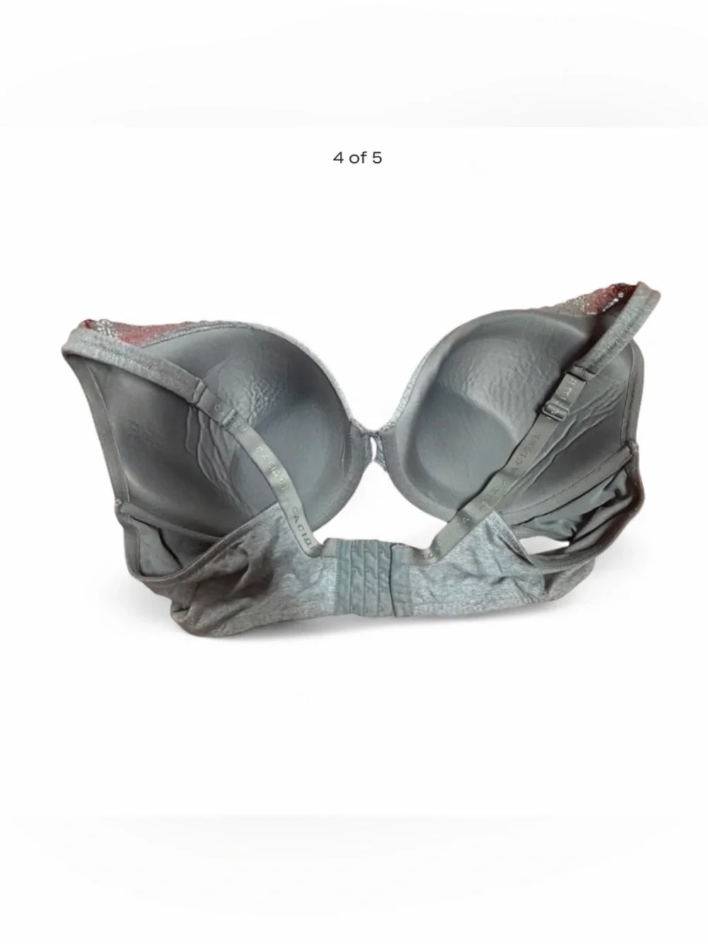 Cacique Gray‎ Seamless Molded Bra Sz 40DDD